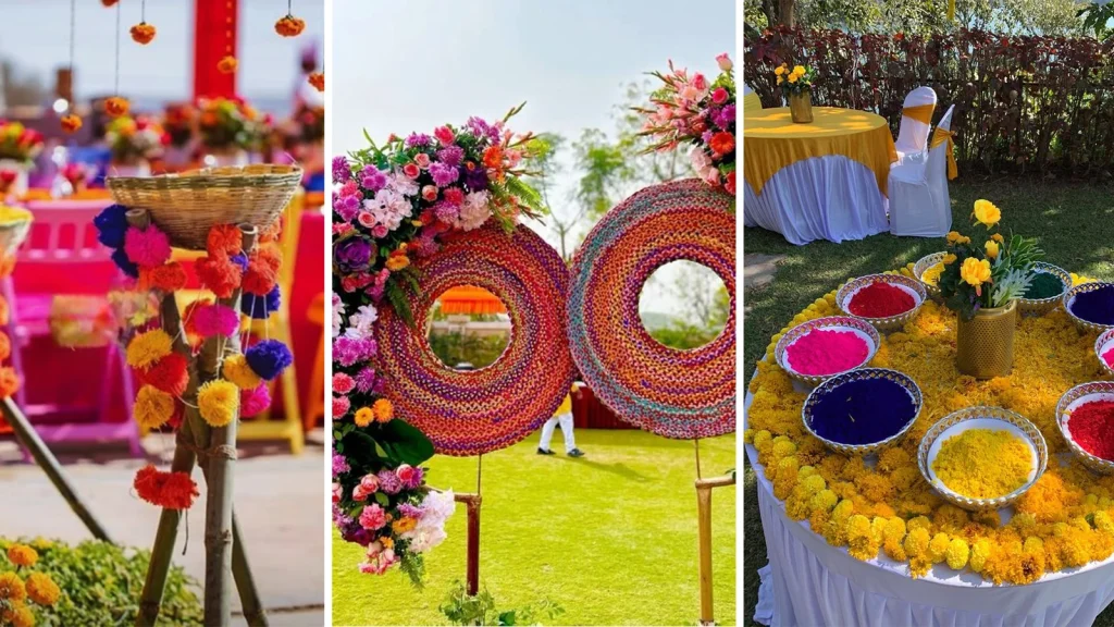 Outdoor Holi Decoration in Holi