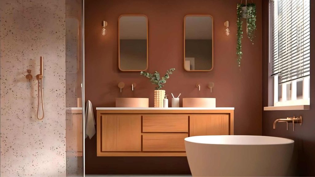Terracotta Bathroom Tiles Design