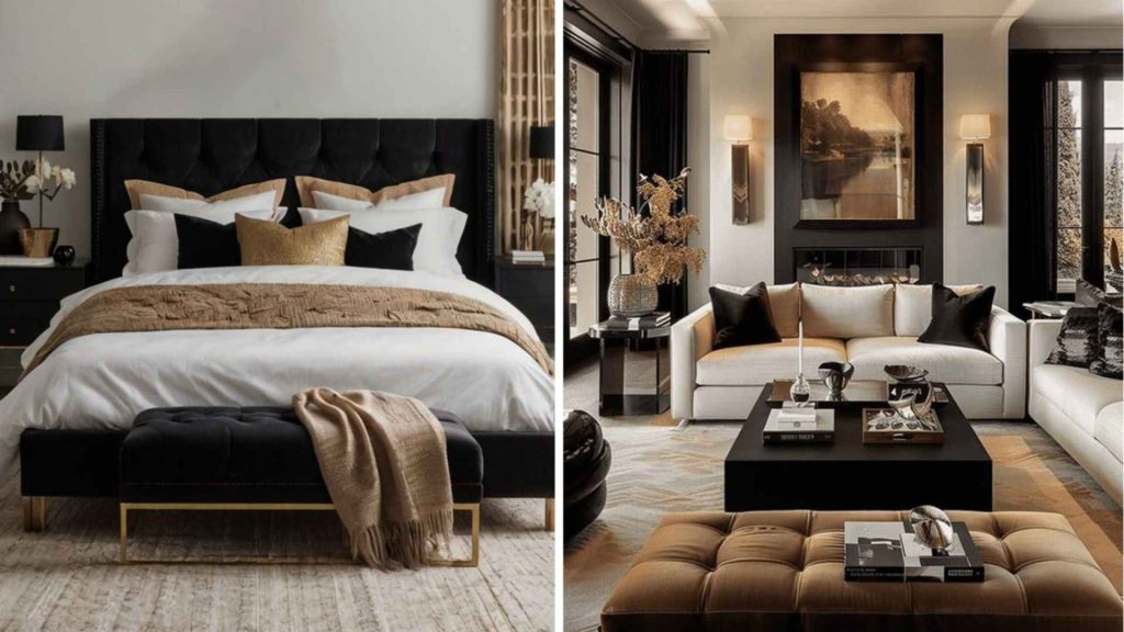 Wall colour Combination with Black