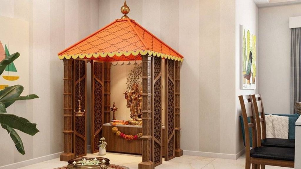 pyramid pooja mandir design for modern homes