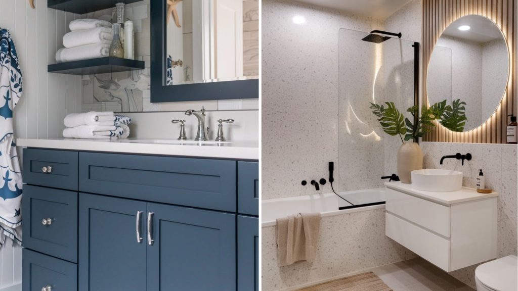 Coastal Scandi Bathroom Cabinet Design