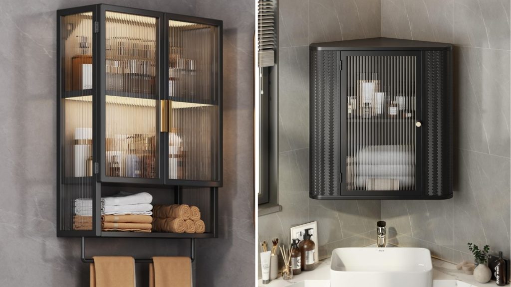 Glass Bathroom Cabinet Design