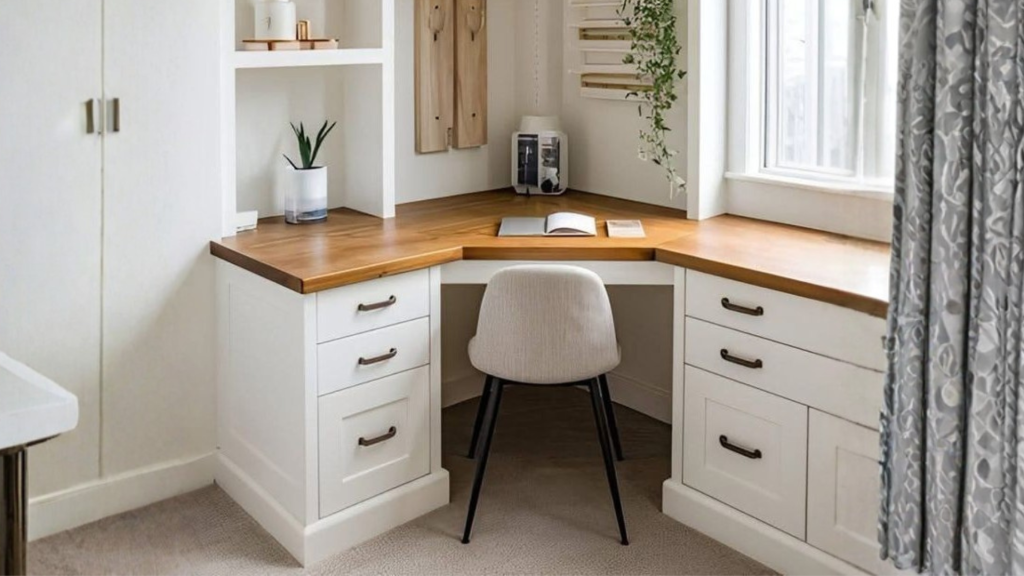 Corner Study Table Design
