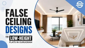 False Ceiling Designs for low height flats