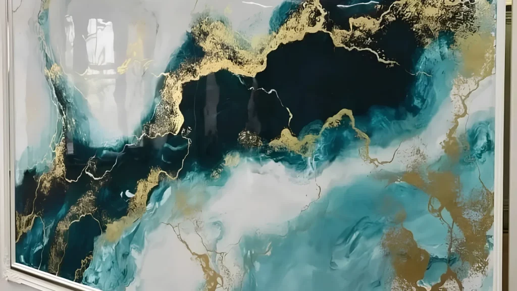 Bookmatched marble 3D Wallpaper