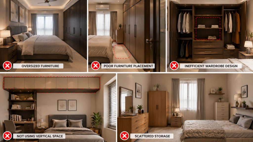 Small bedroom design mistakes