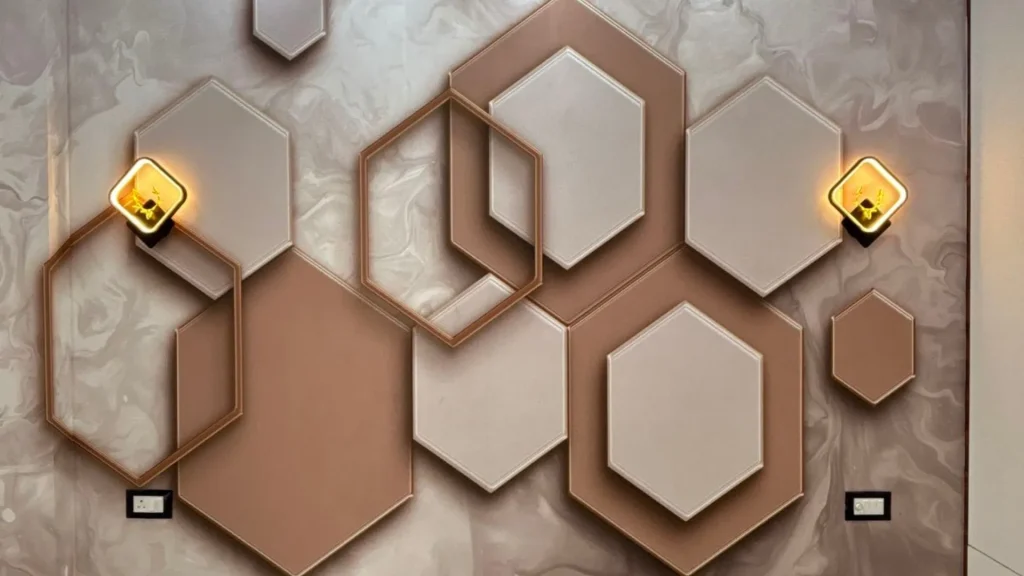 Geometric Cubes and Hexagonal Patterns 3d Wallpaper
