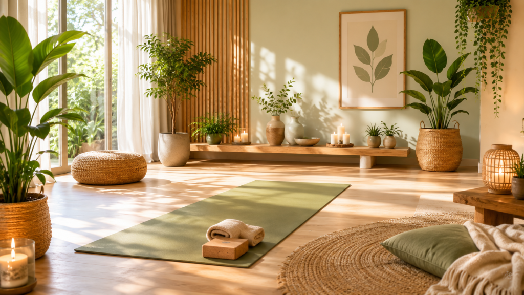 Nature-Inspired Colors for Yoga Room