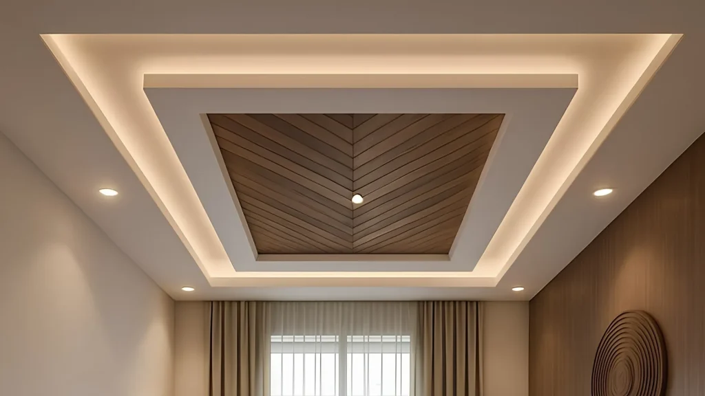 Minimal Wooden Accent Ceiling
