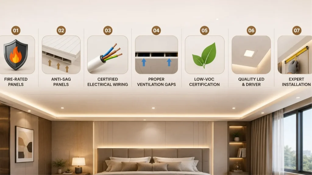 7 Things to Check Before Installing a Bedroom PVC Ceiling