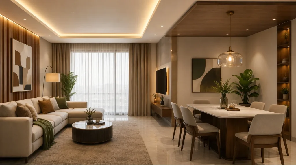 Zone a Living and Dining Room