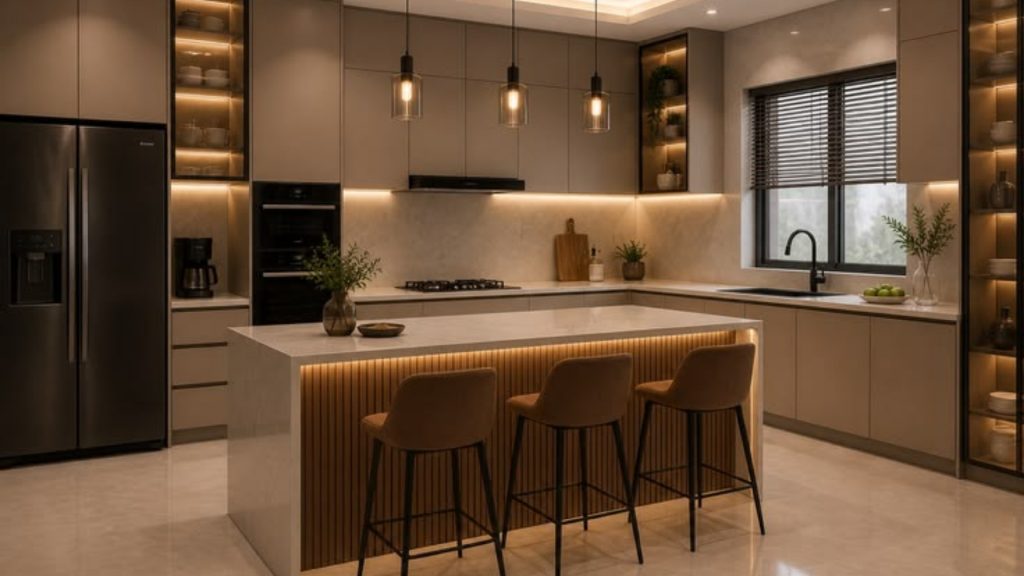 Open Kitchen Interior in Greater Noida