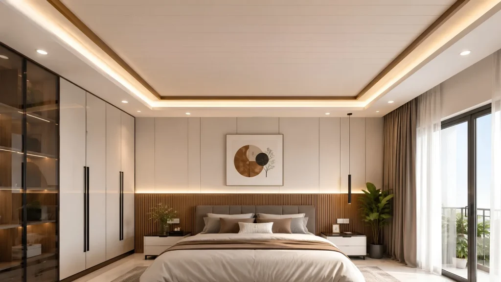 PVC Ceiling Design for a bedroom