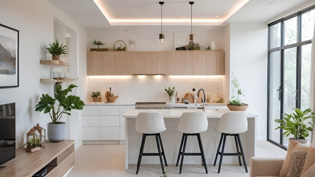 Straight-Line Open Kitchen