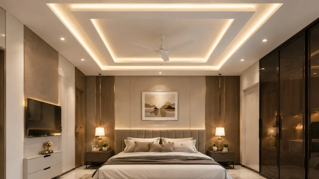 Two-Layer PVC Ceiling with LED