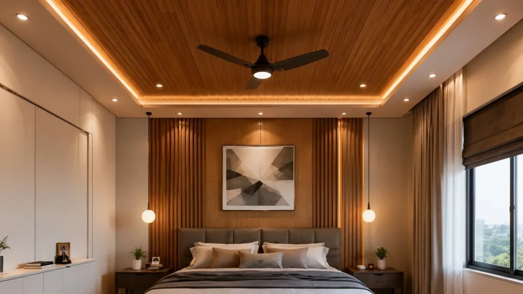 Wood-Grain PVC Panel Ceiling