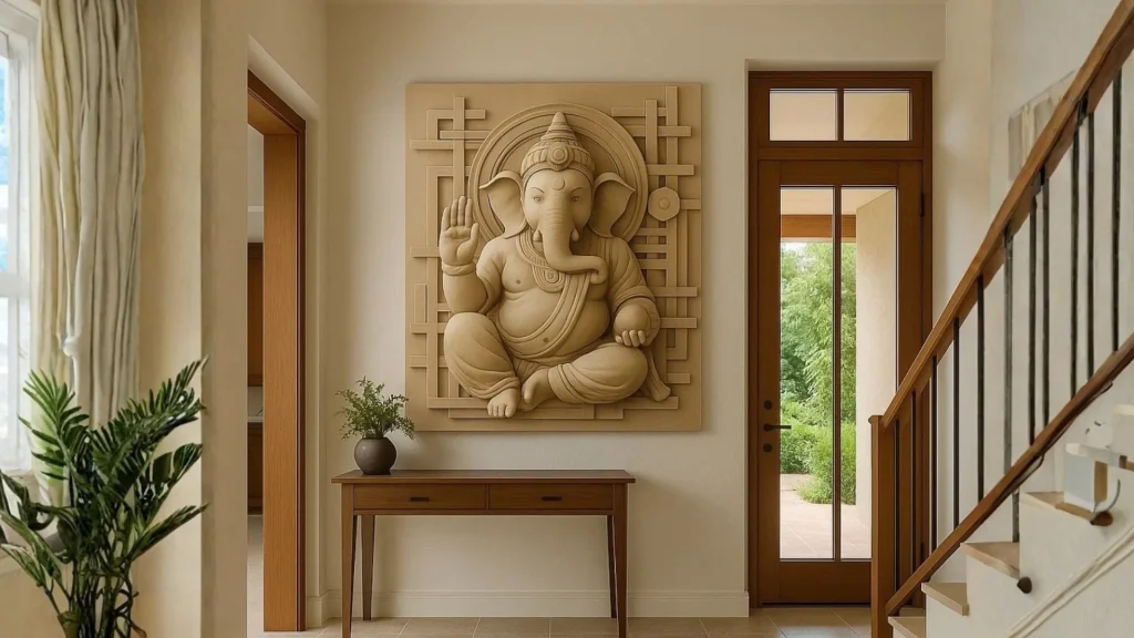 3D and Mural-style Ganesha Wall Art