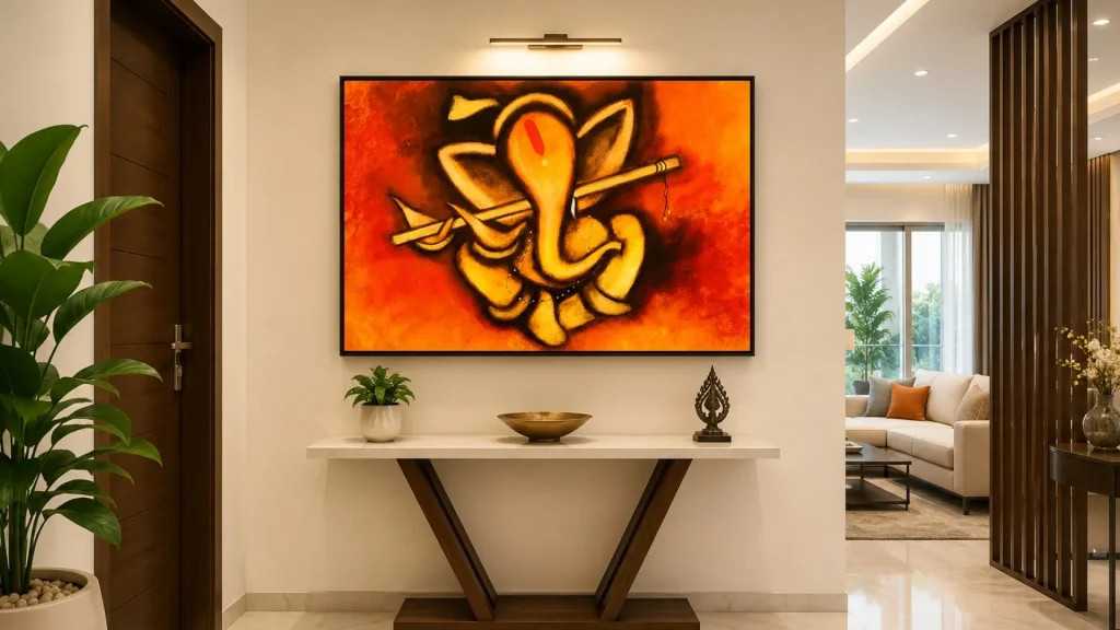 Modern Ganesha Wall Painting Designs