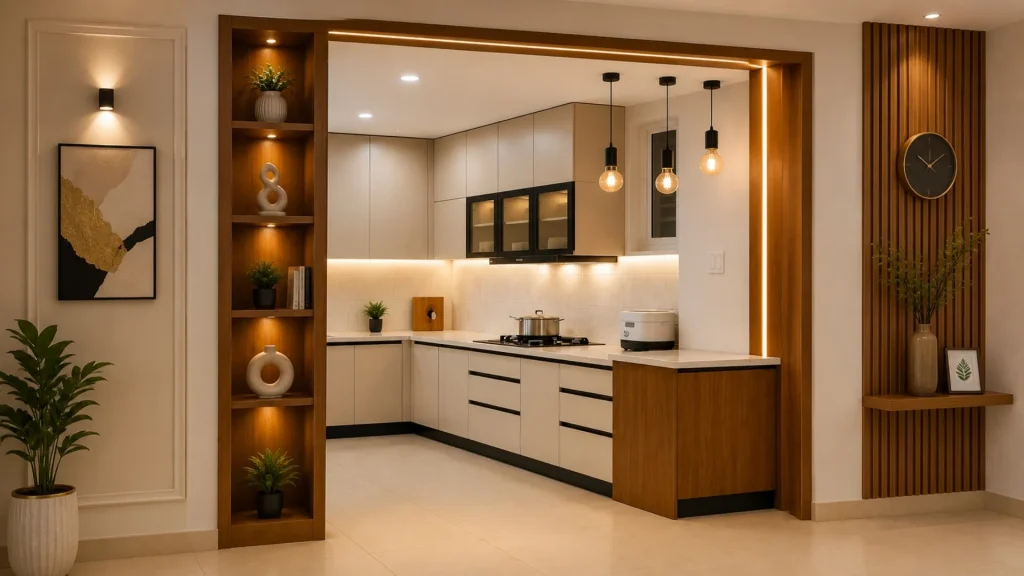 Modern Kitchen Entrance Design