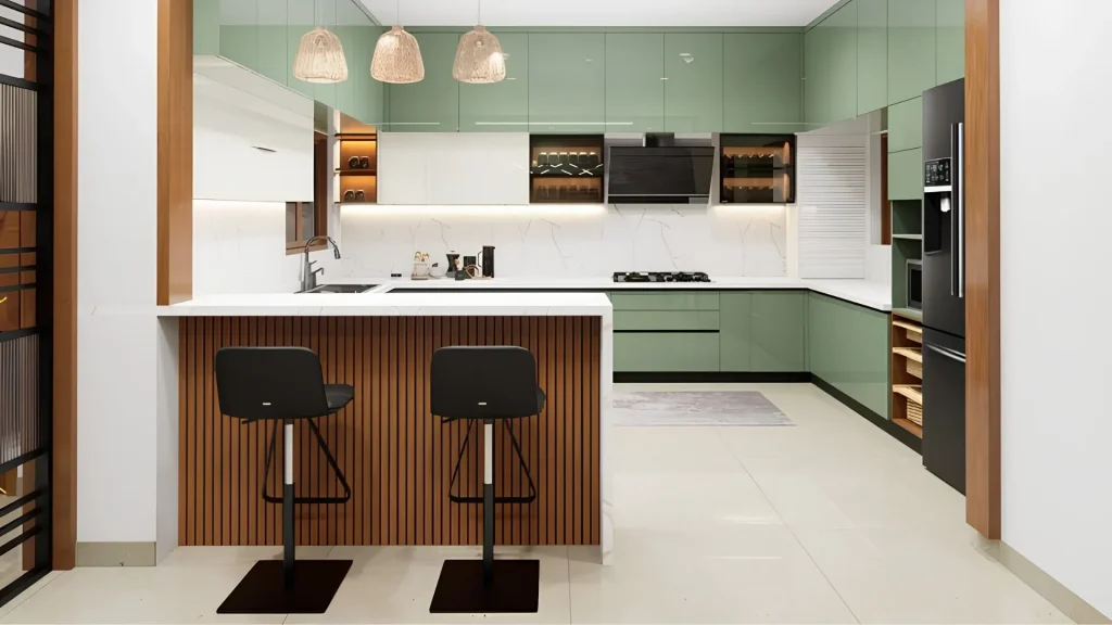 Modern Luxury Kitchen Entrance Design