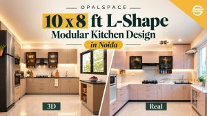 low budget small space modular kitchen design in noida