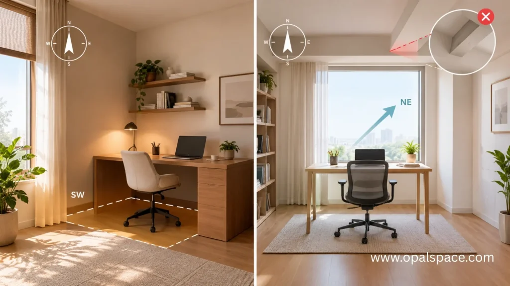 Best Direction for an Office Desk