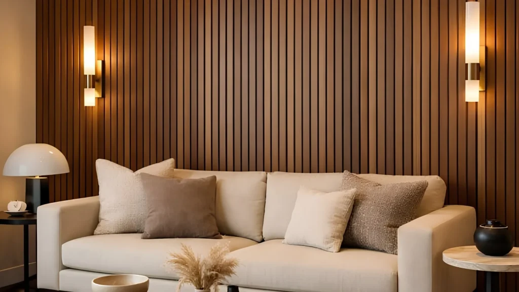 Fluted Living Room Wall