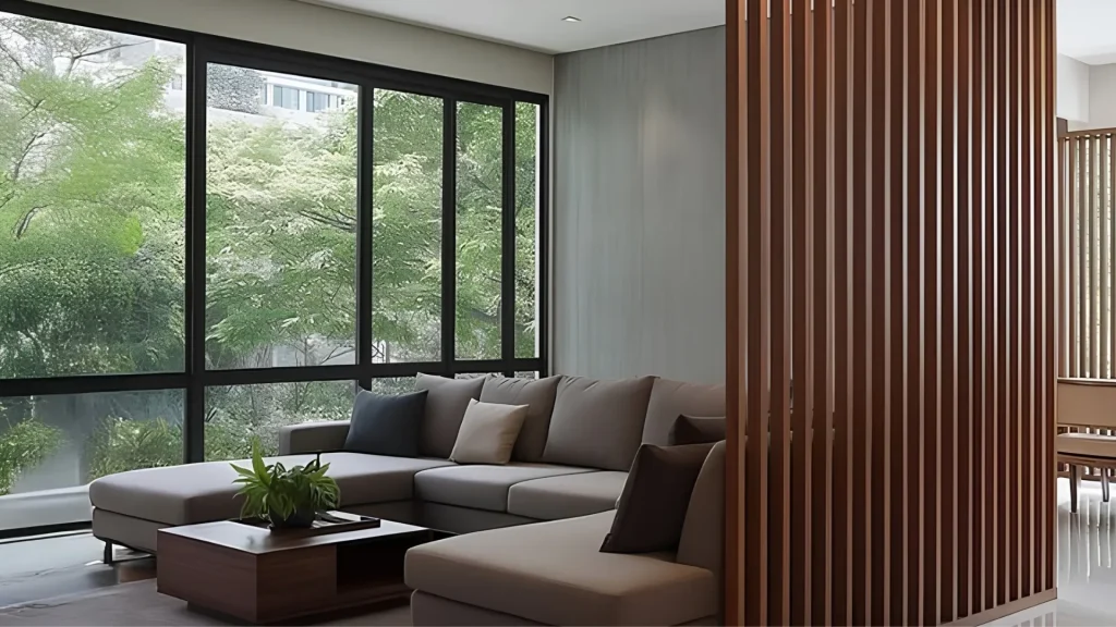 Fluted Wall as a Partial Divider