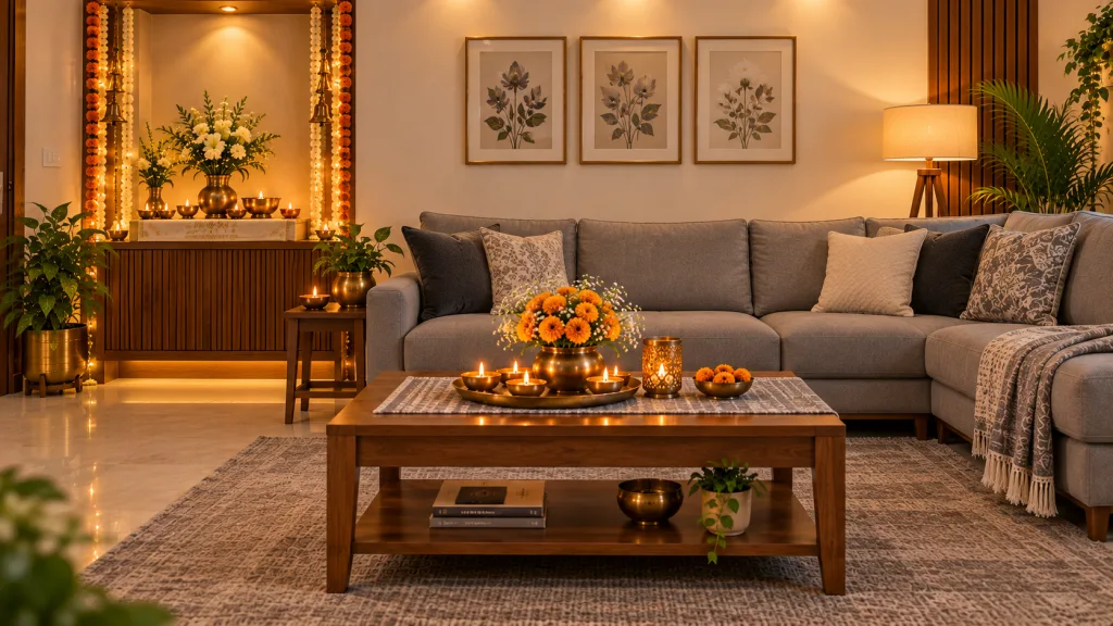 grey festive decoration ideas for home