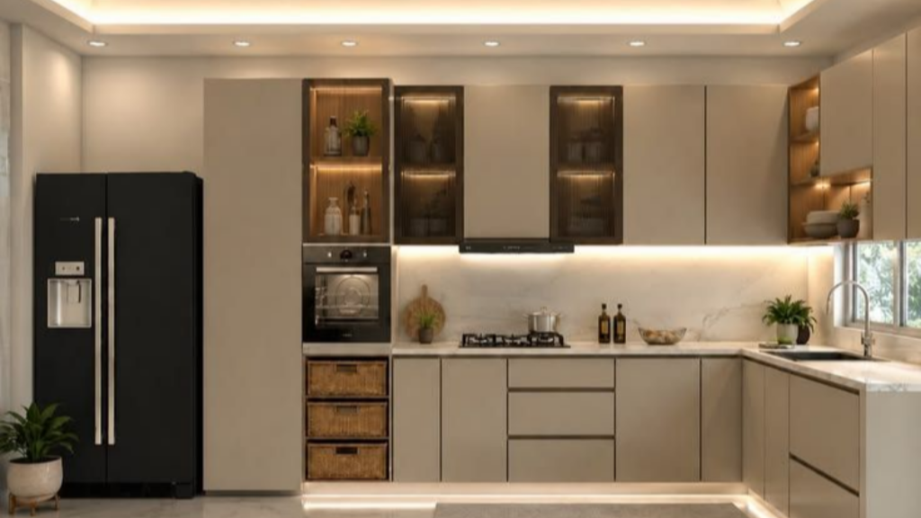 l shape modular kitchen suitable for a small kitchen