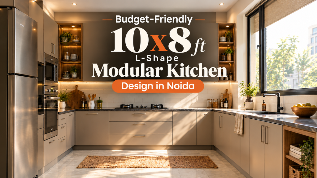 low budget small space modular kitchen design in noida