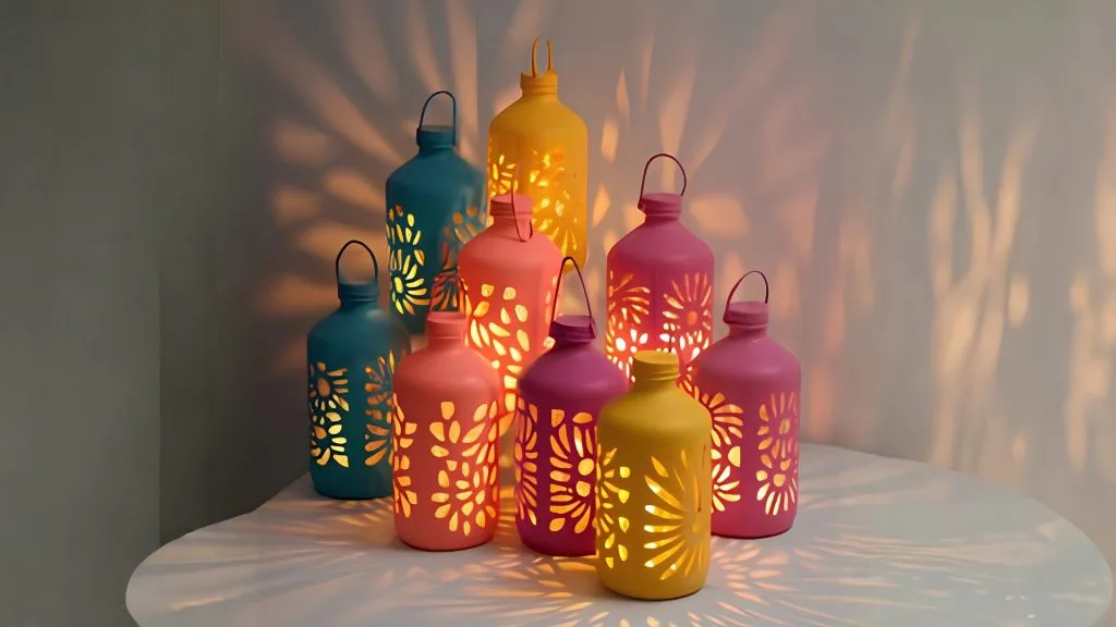 DIY Glass Bottle Lights for Diwali