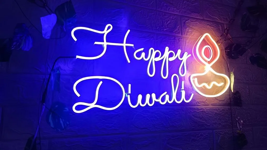 LED Message Neon Signs for Diwali