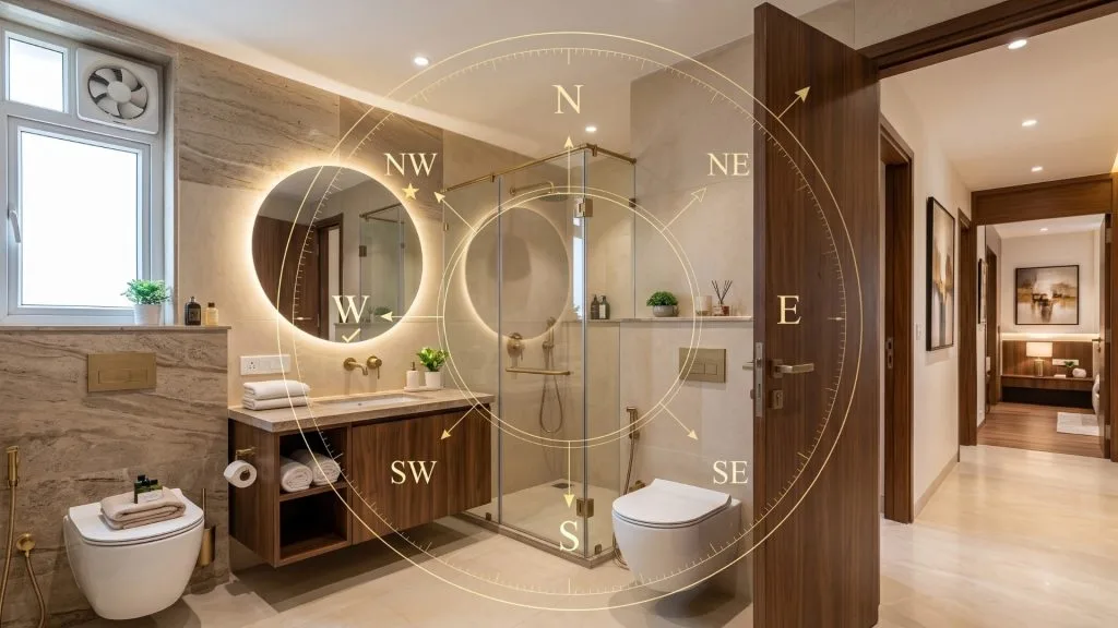 bathroom direction as per vastu
