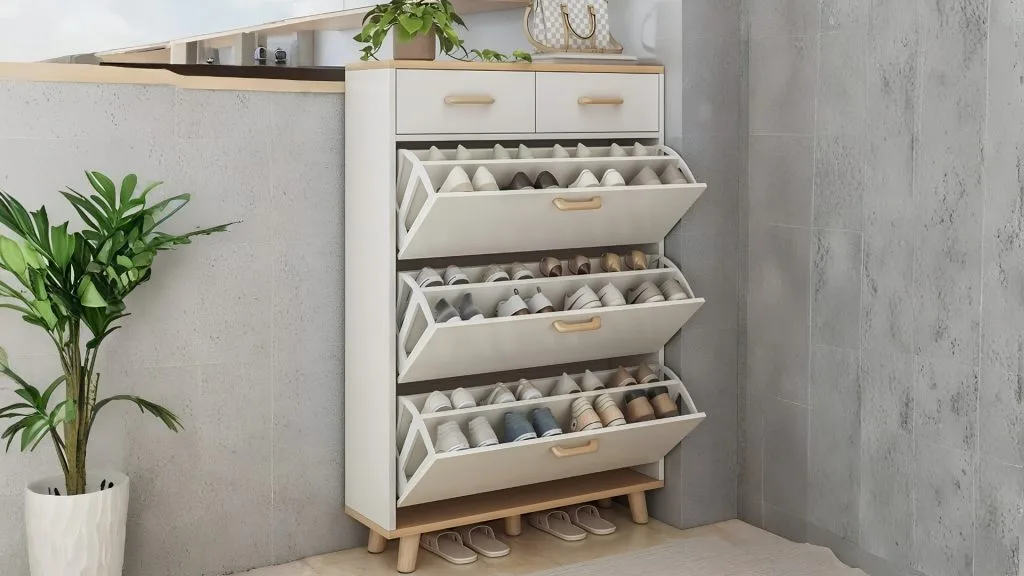 shoe rack or a compact cabinet for Wedding Season